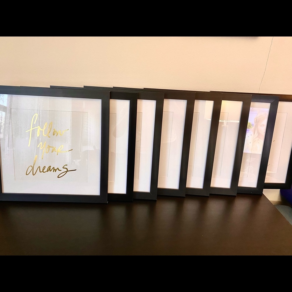 Set 8 frames of fashion wall art